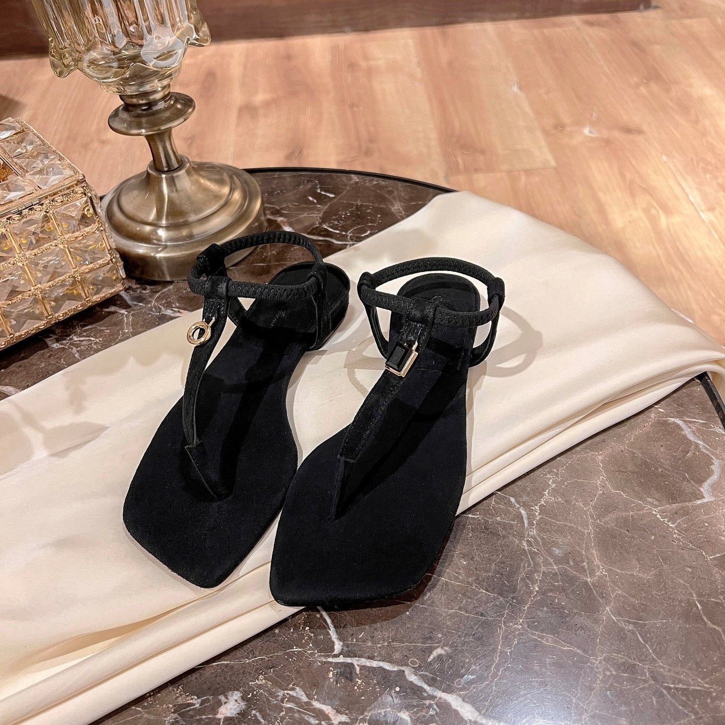 LP MINDIL SANDAL BLACK SUEDE - 35