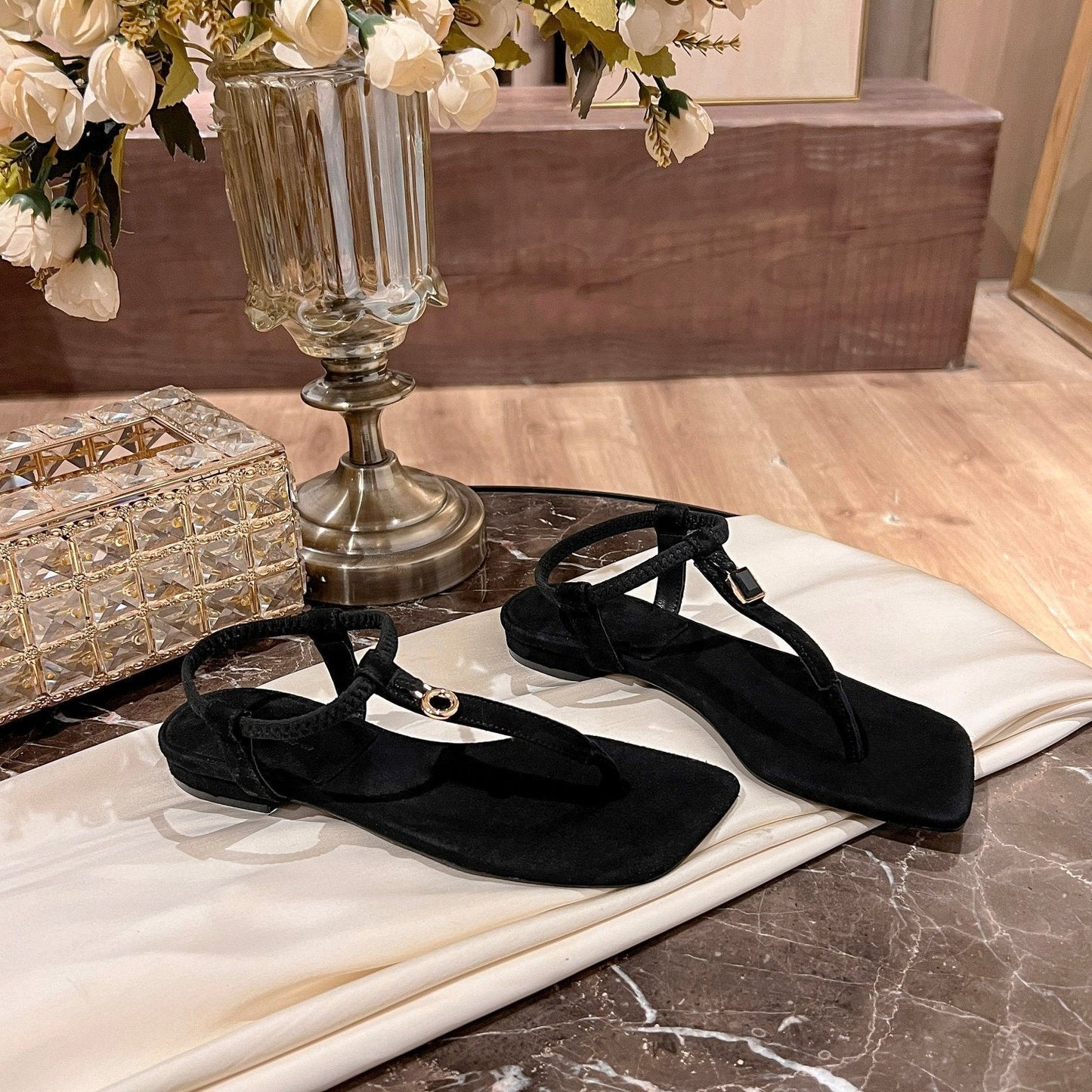 LP MINDIL SANDAL BLACK SUEDE - 35