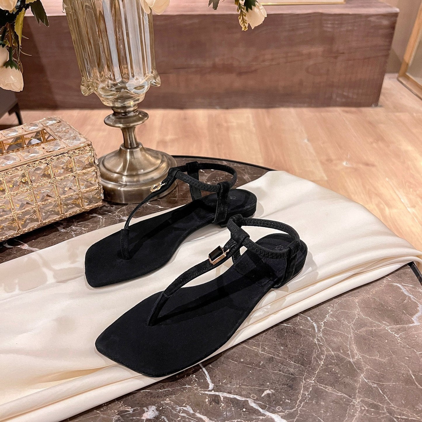 LP MINDIL SANDAL BLACK SUEDE - 35