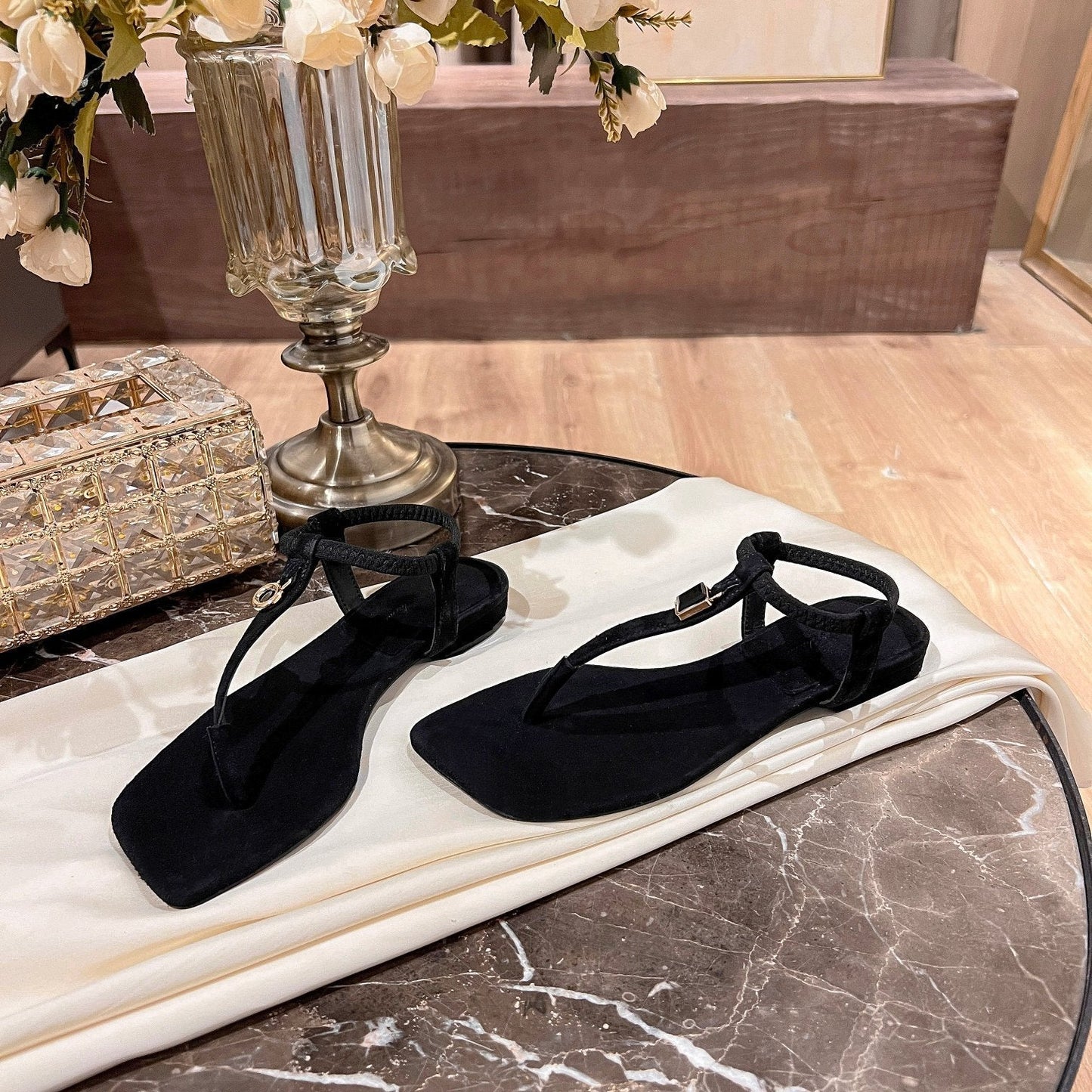 LP MINDIL SANDAL BLACK SUEDE - 35