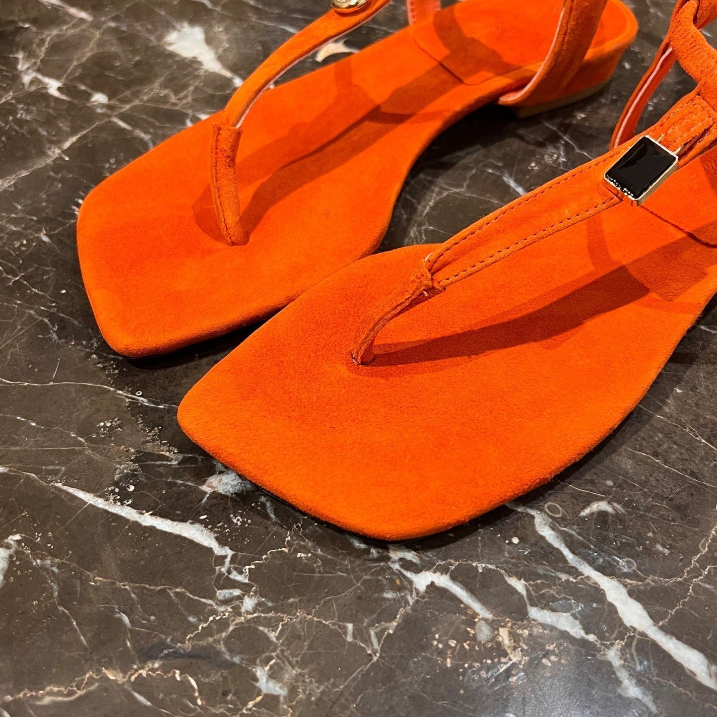 LP MINDIL SANDAL ORANGE SUEDE - 35