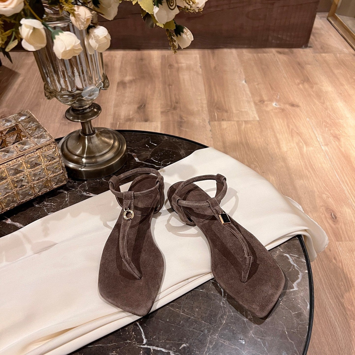 LP MINDIL SANDAL BROWN SUEDE - 35