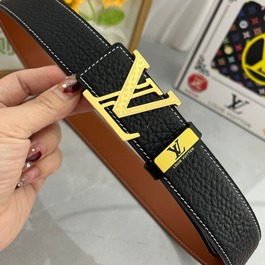 Ремінь LV 25S 38 MM ЧОРНА ТЕЛЯЧА ШКІРА 593290 - 26-28