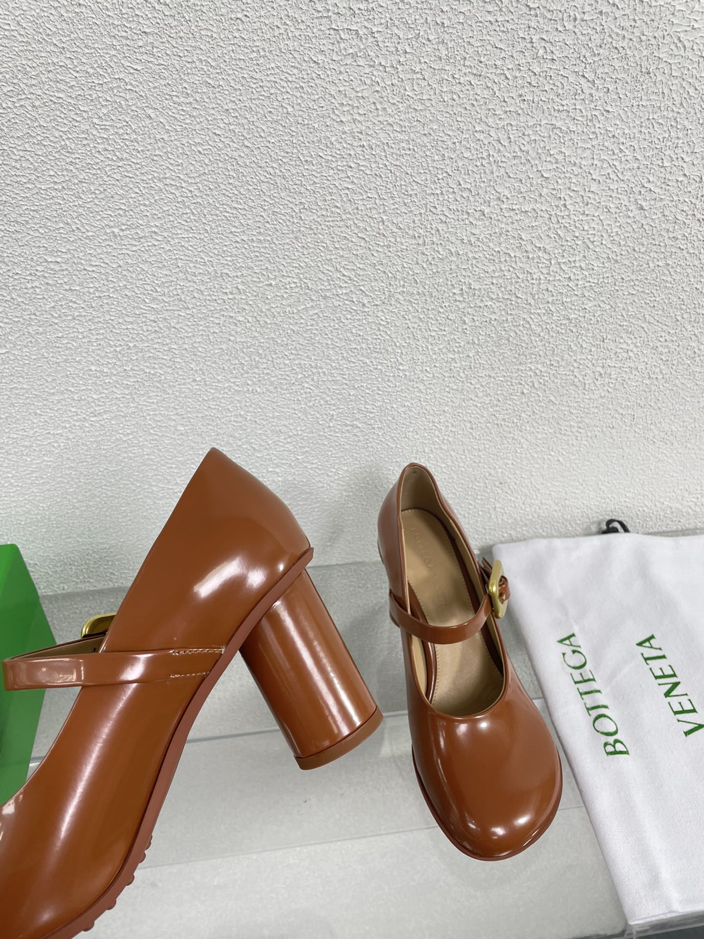 ATOMIC MARY-JANE PUMP 9 CM IN BRONZE BROWN CALFSKIN - 34