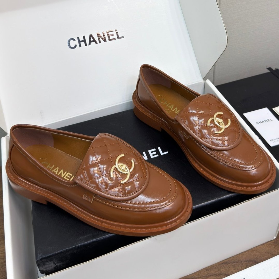 MOCCASIN 2.5 CM IN GINGERBREAD BROWN PREMIUM LAMBSKIN - 35