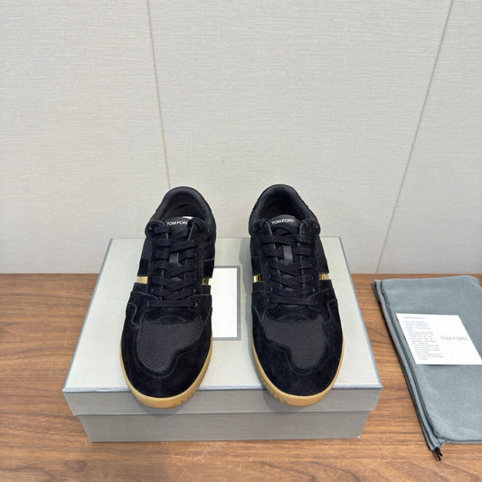Кросівки TOM FORD 26S JACKSON З ЧОРНОЇ ЗАМШІ