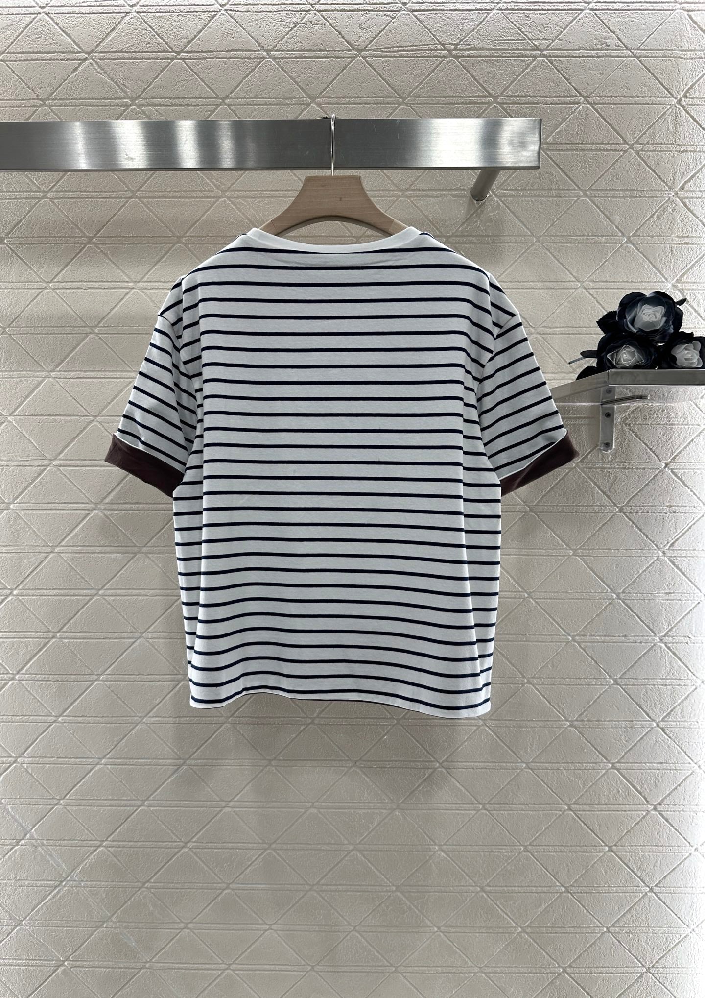 MIUMIU REVERSIBLE OVERSIZED CREW NECK TEE 276642