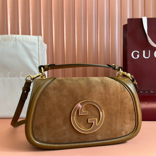 GUCCI 26S BLONDIE BAG 32 З КОРИЧНЕВОЇ ЗАМШІ