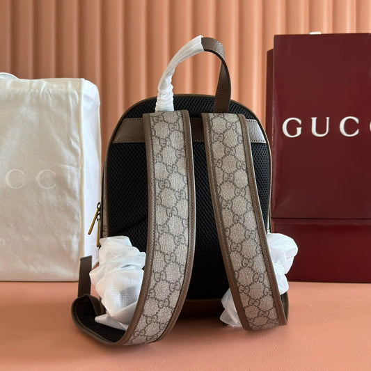 РЮКЗАК GUCCI DONALD DUCK МАЛИЙ 29 КОРИЧНЕВИЙ З ТЕЛЯЧОЇ ШКІРИ