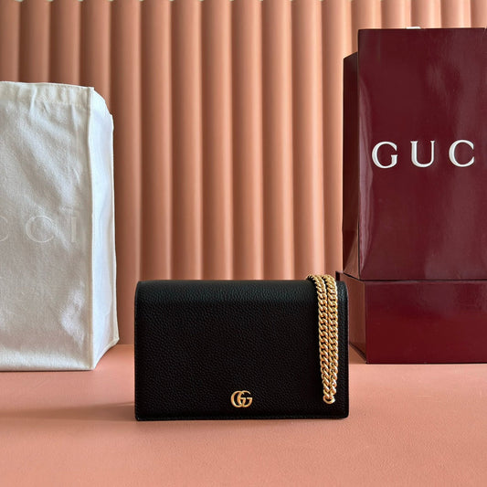 GUCCI 26S СУМКА GG MARMONT 20 ЧОРНА ТЕЛЯЧА ШКІРА