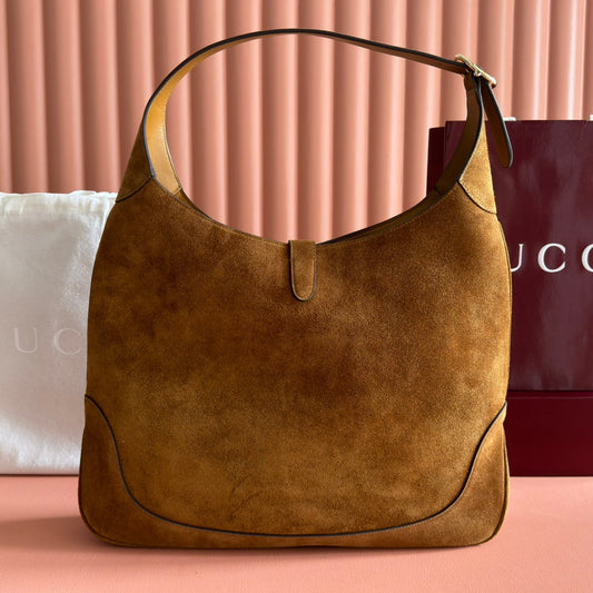GUCCI 25S JACKIE GIORNO 44 СМ З КОРИЧНЕВОЇ ЗАМШІ