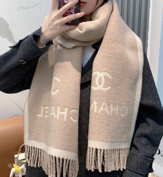 ШАРФ CHANEL 25S 184 СМ З ВОВНИ МЕРІНОСА 943169
