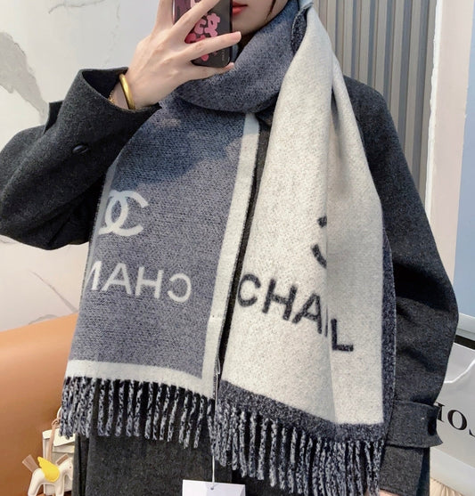 ШАРФ CHANEL 25S 184 СМ З МЕРИНОСОВОЇ ВОВНИ 943170