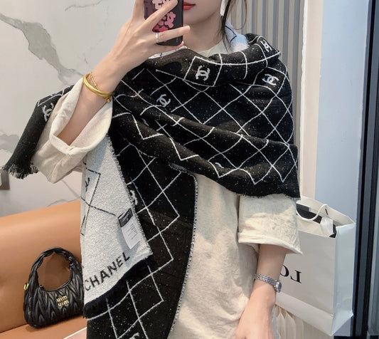 ШАРФ CHANEL 25S 195 СМ З КАШЕМІРУ 942782