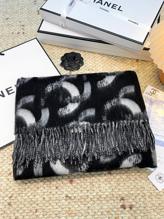 ШАРФ CHANEL 25S 210 СМ З КАШМІРУ 943937