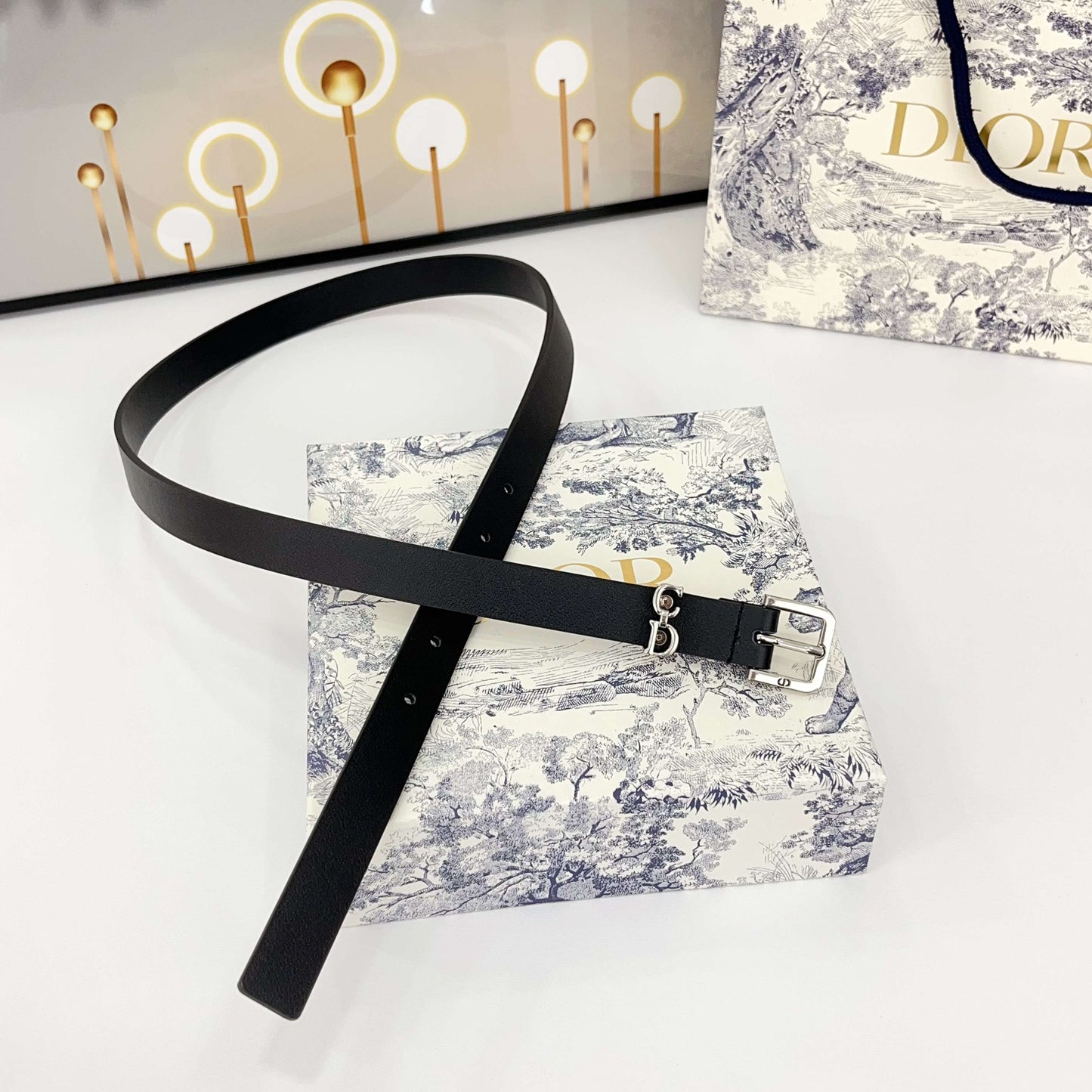 DIOR 25S BELT 20 MM IN BLACK CALFSKIN 570111 - 30