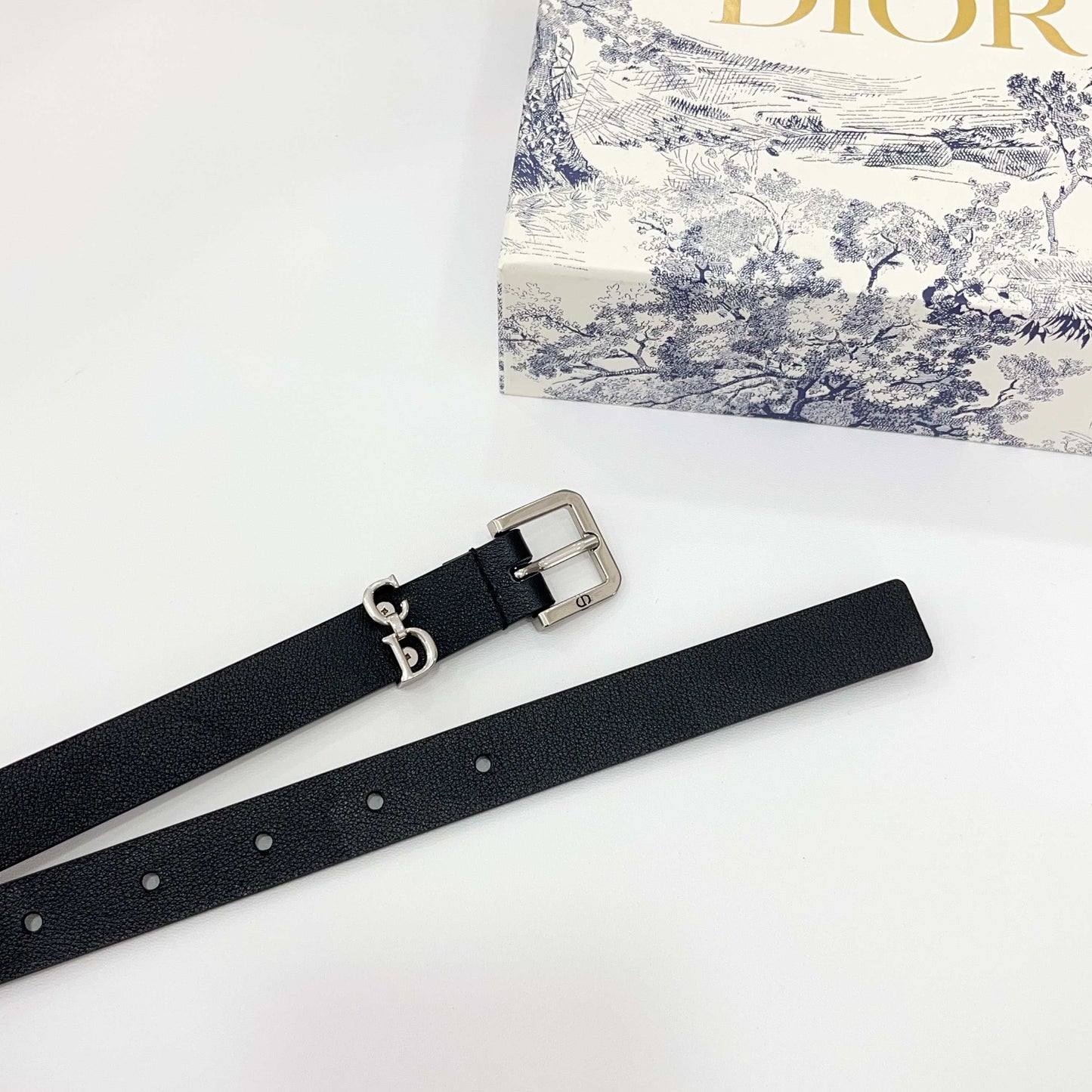DIOR 25S BELT 20 MM IN BLACK CALFSKIN 570111 - 30