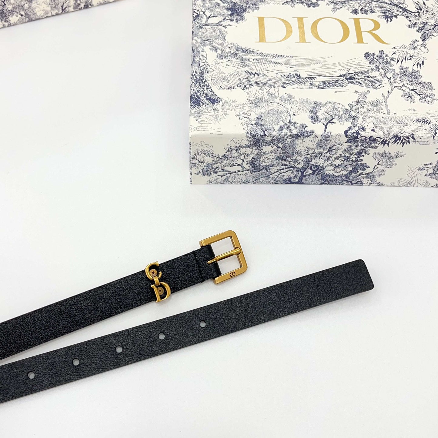 DIOR 25S BELT 20 MM IN BLACK CALFSKIN 570112 - 30