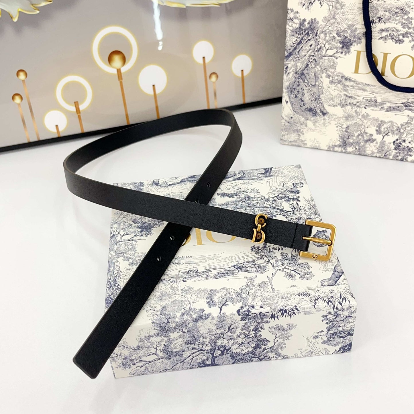 DIOR 25S BELT 20 MM IN BLACK CALFSKIN 570112 - 30