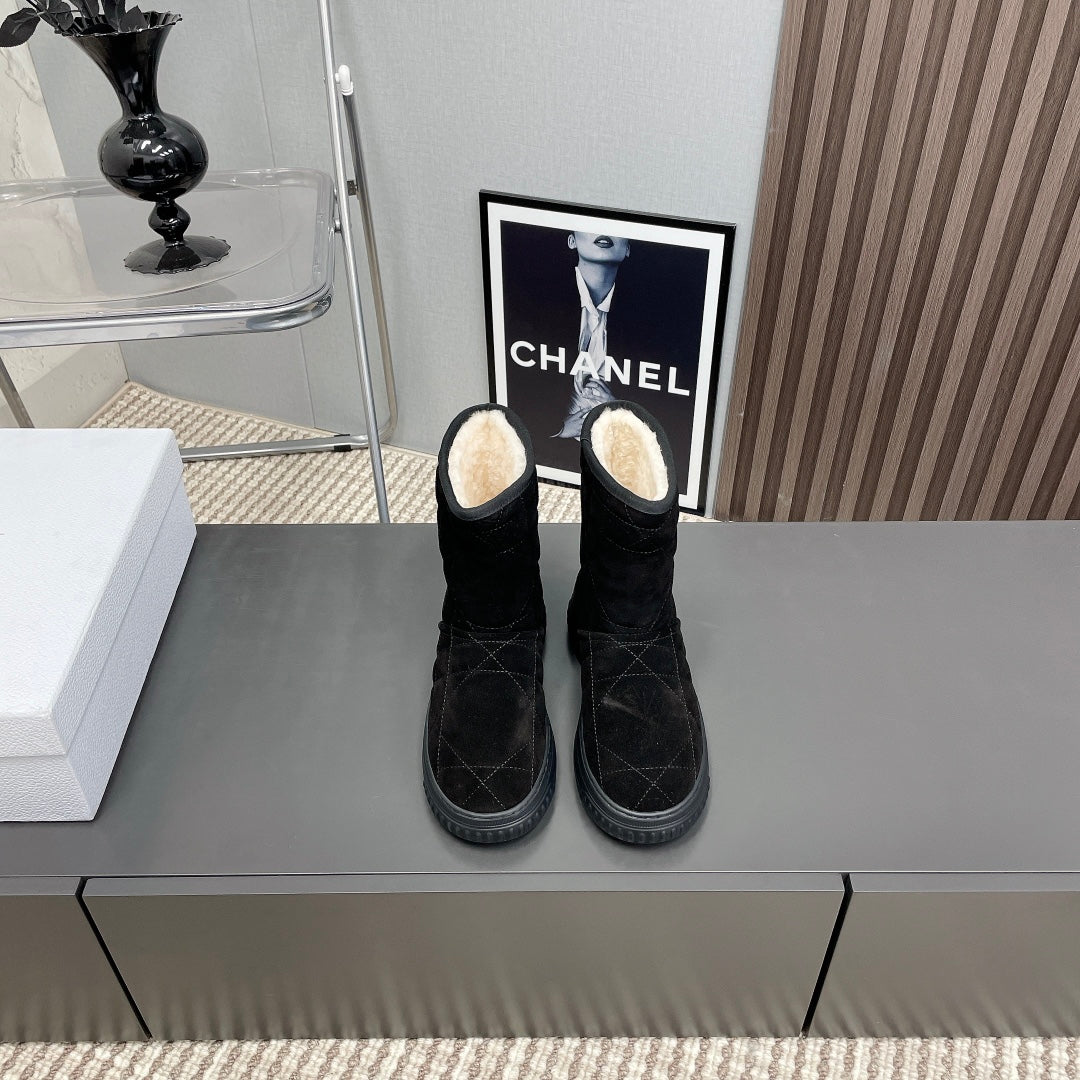 FROST ANKLE BOOT BLACK CANNAGE SUEDE - 35