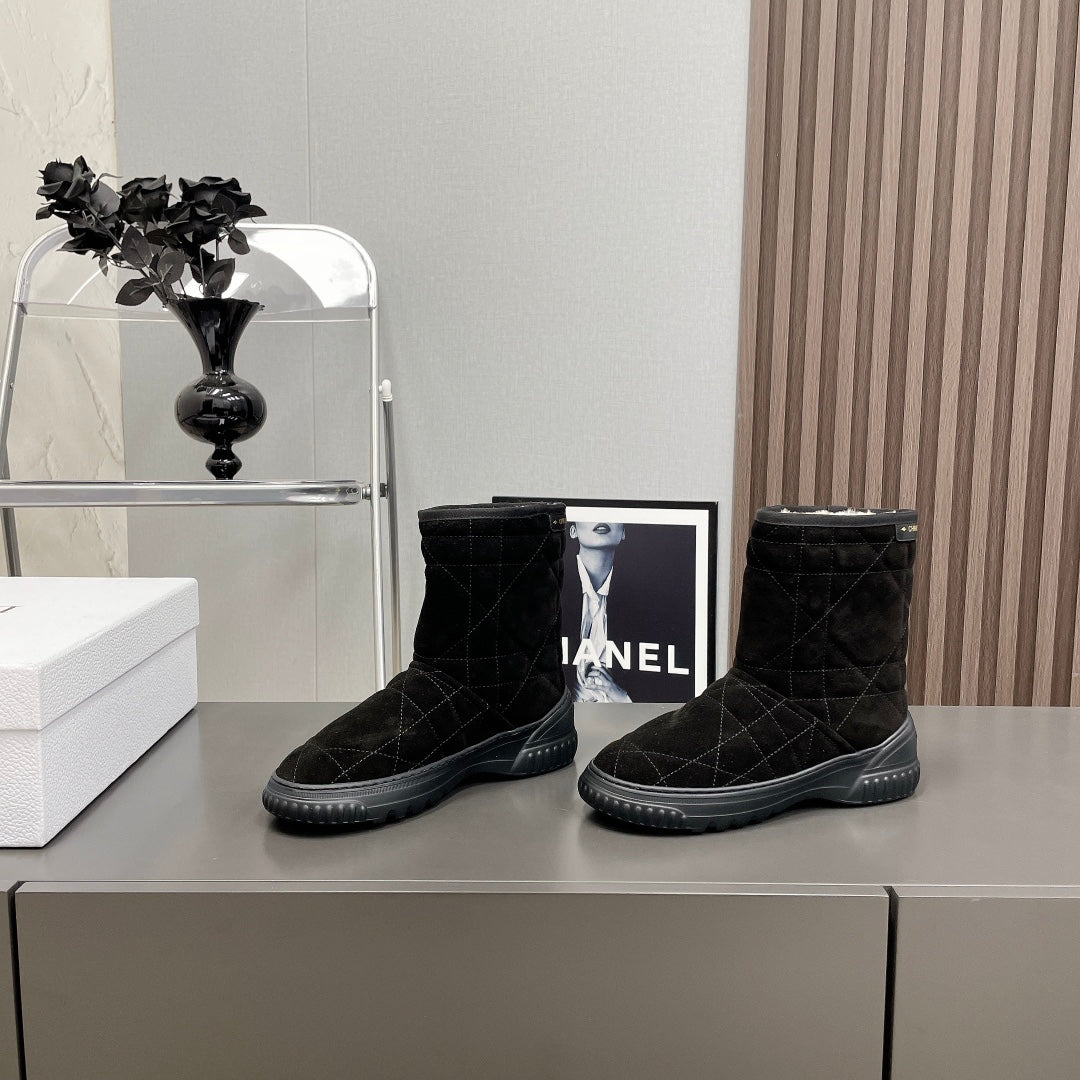 FROST ANKLE BOOT BLACK CANNAGE SUEDE - 35