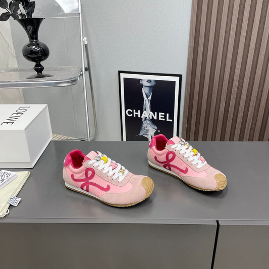 BALLET RUNNER 2.0 IN PINK PASTEL SUEDE AND LYCRA FABRIC - 35