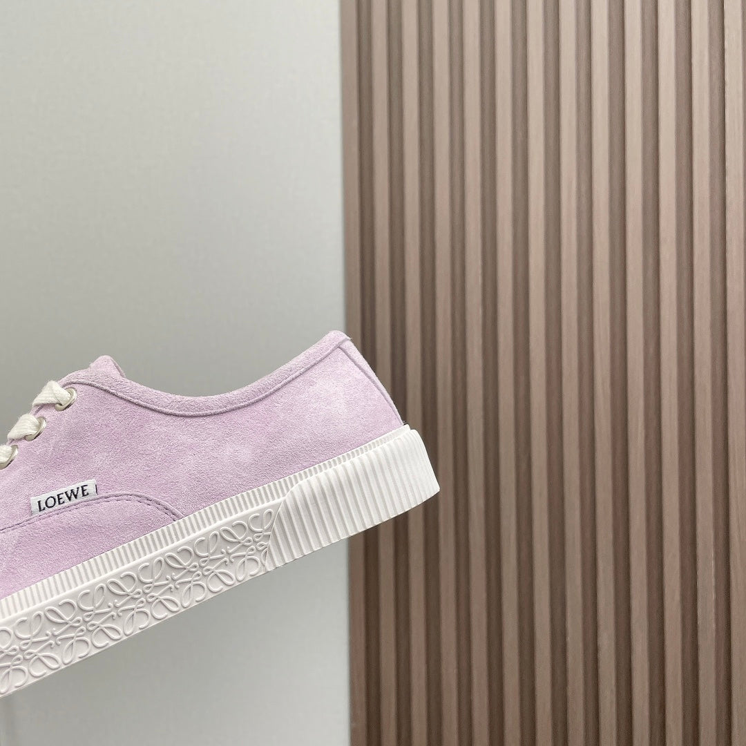 TERRA VULCA LACE-UP SNEAKER IN PASTEL PURPLE SUEDE - 35