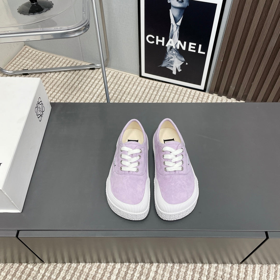TERRA VULCA LACE-UP SNEAKER IN PASTEL PURPLE SUEDE - 35