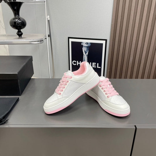 SL/61 SNEAKERS IN WHITE MIX LIGHT PINK CALFSKIN - 35