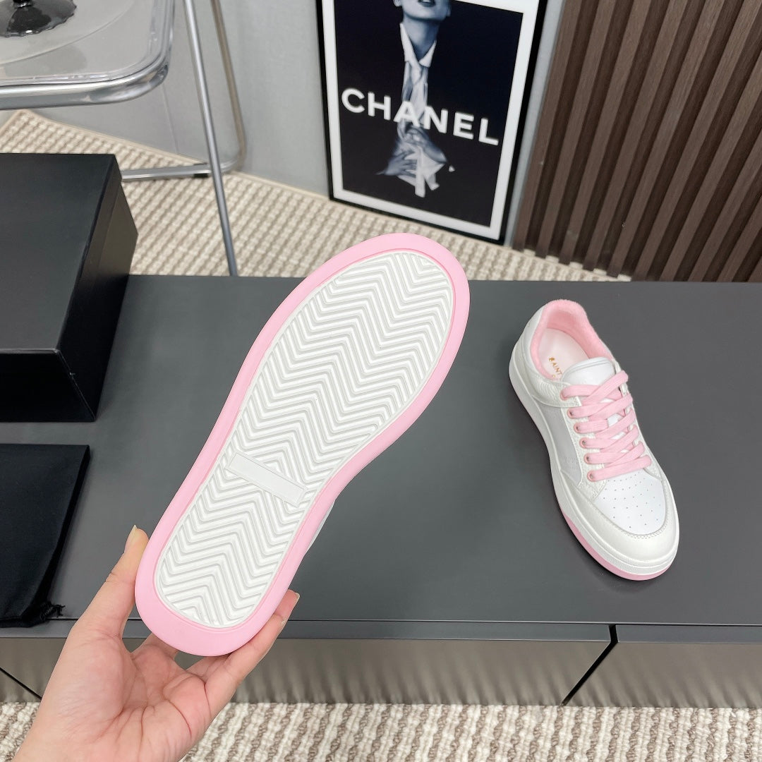SL/61 SNEAKERS IN WHITE MIX LIGHT PINK CALFSKIN - 35