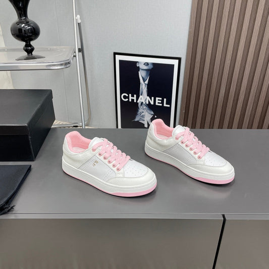 SL/61 SNEAKERS IN WHITE MIX LIGHT PINK CALFSKIN - 35