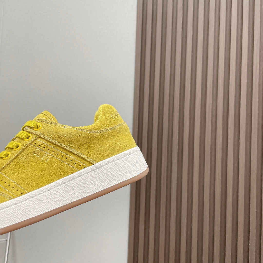 SL/61 SNEAKERS IN LIGHT YELLOW SUEDE - 35