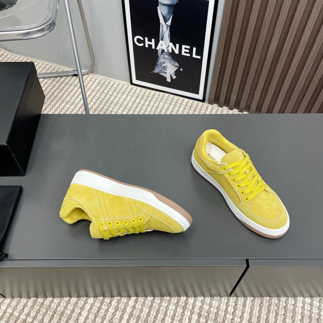 SL/61 SNEAKERS IN LIGHT YELLOW SUEDE - 35