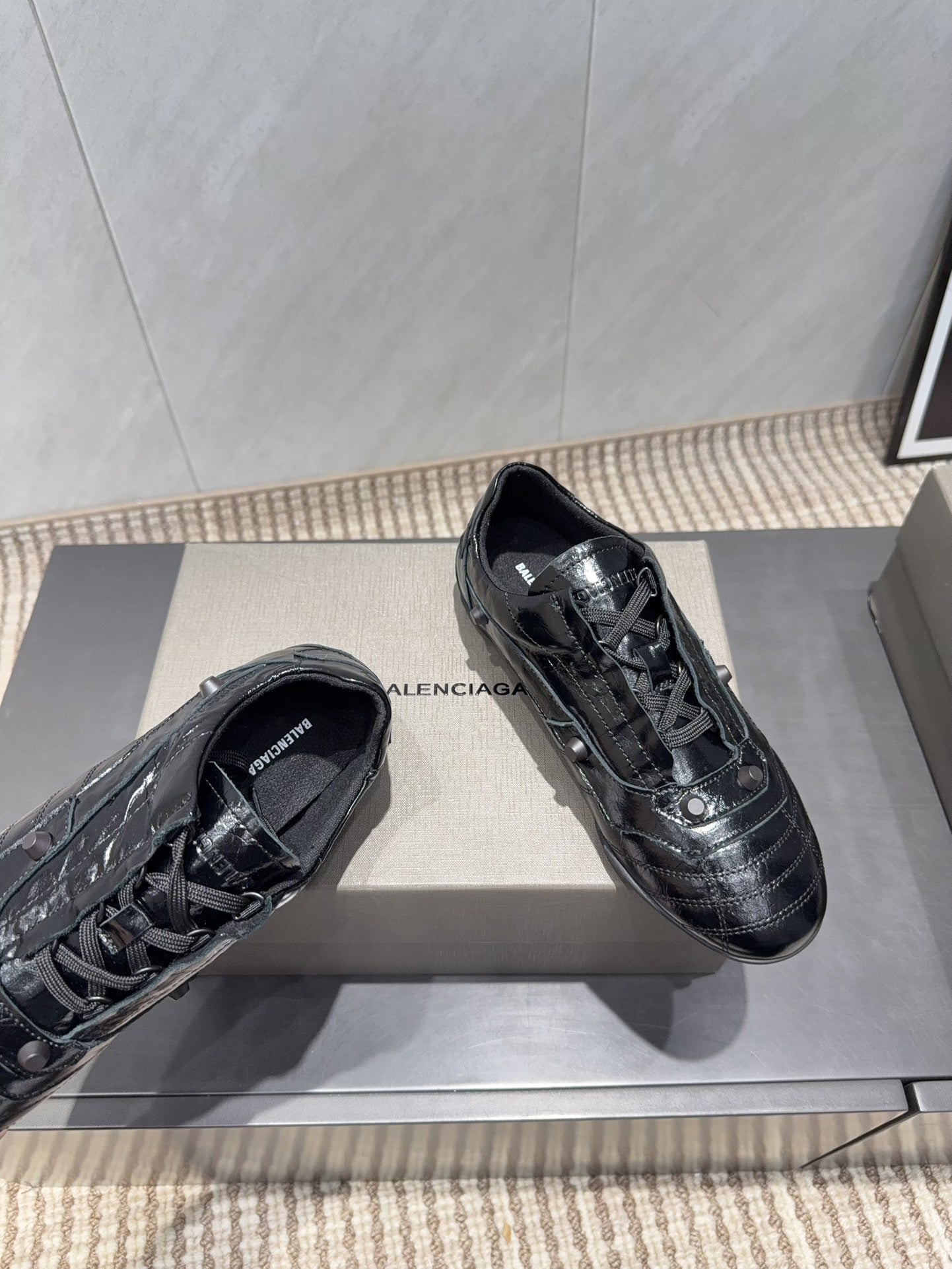 BALENCIAGA 25S SNEAKER IN BLACK CALFSKIN - 35