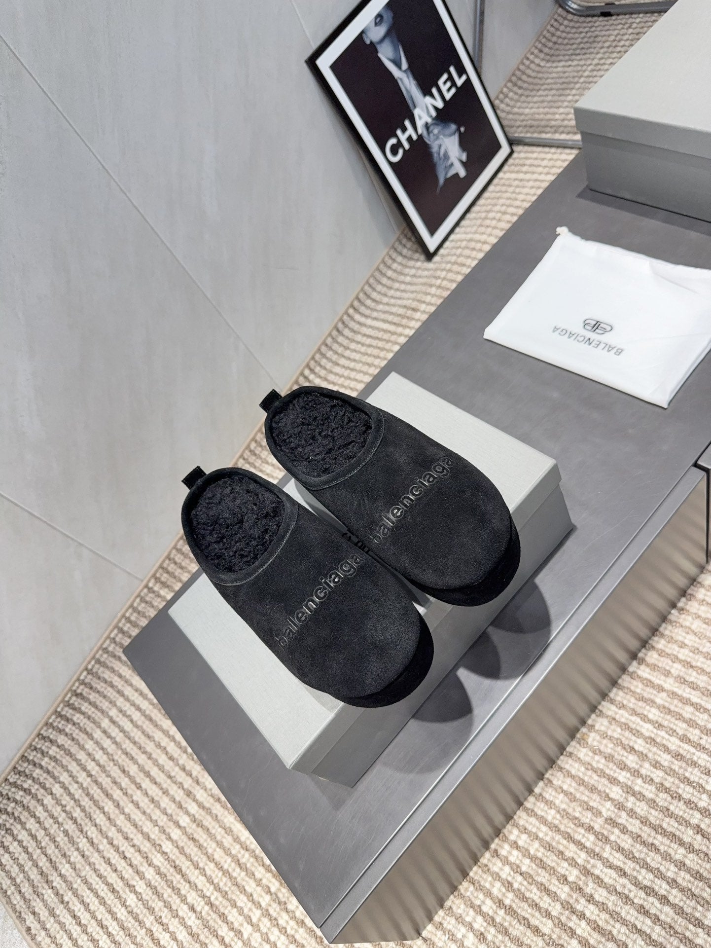 BALENCIAGA 25S AURALEE SLIP-ON 50 MM IN BLACK SUEDE STYLE 4 - 35