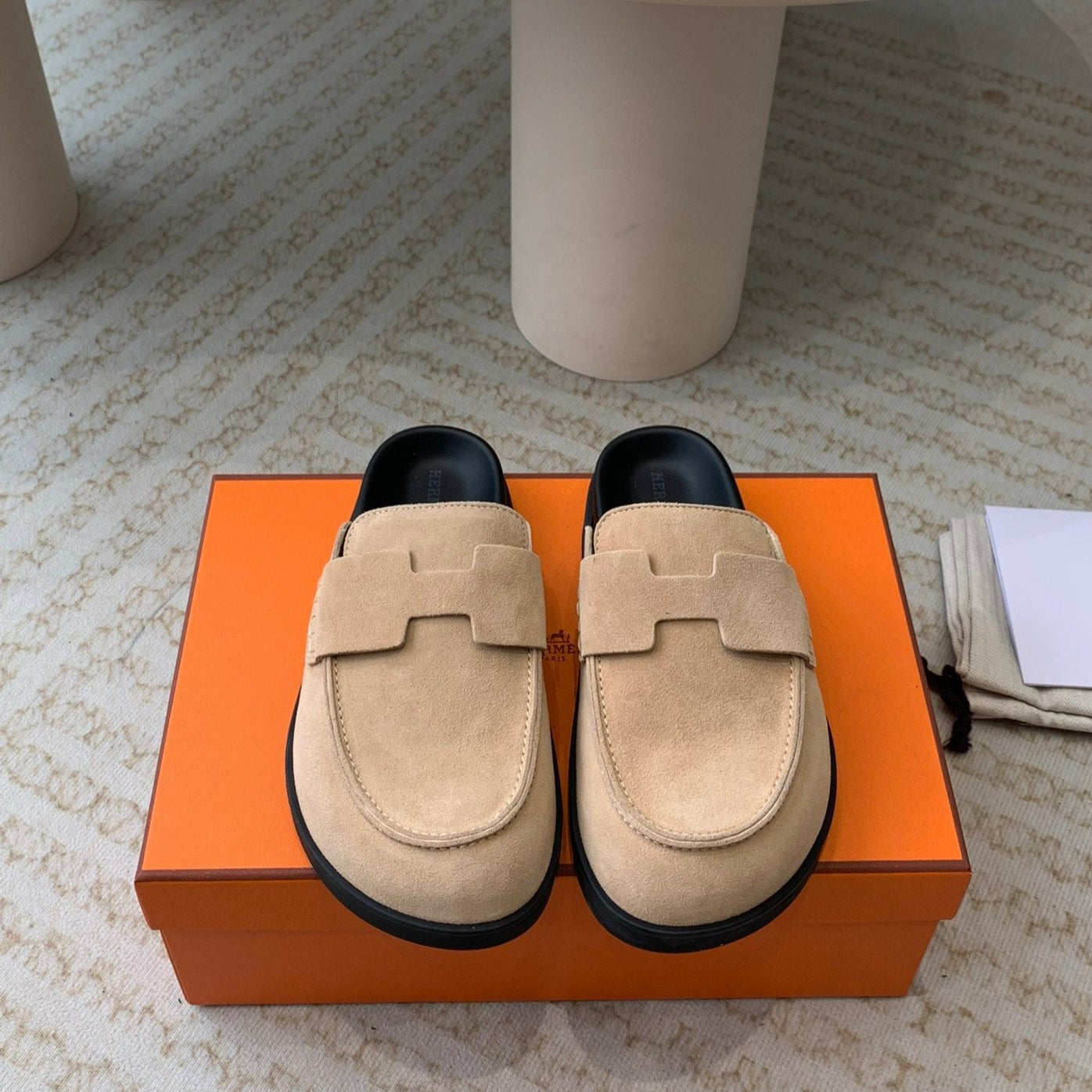 G0 MULE PASTEL PINK SUEDE - 35