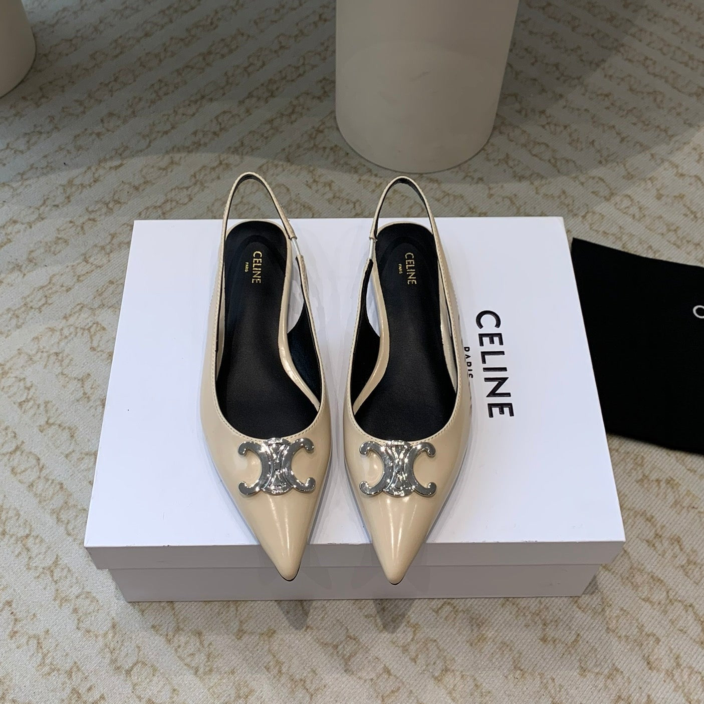 ALMA TRIOMPHE SLINGBACK IN LAMBSKIN BEIGE - 35