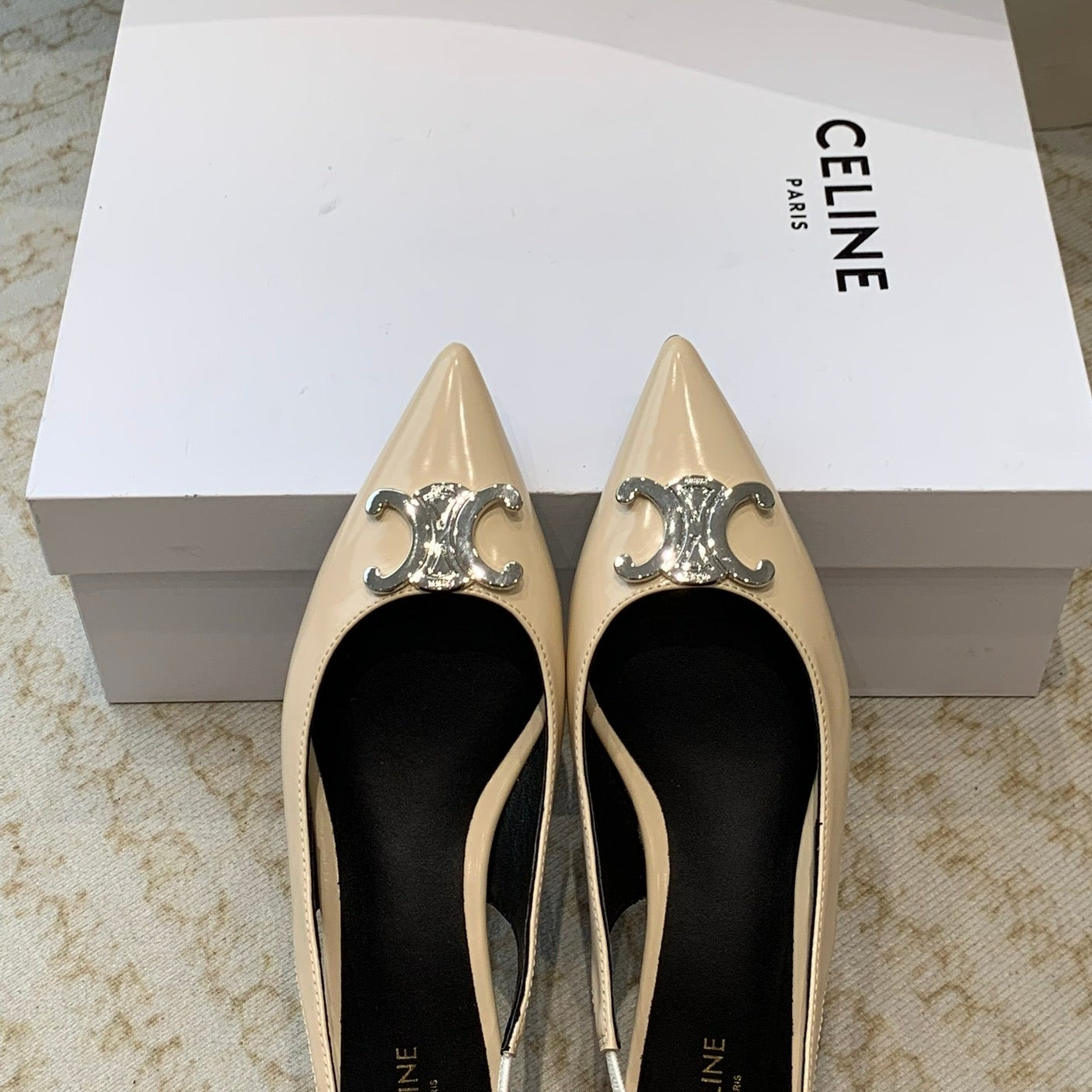 ALMA TRIOMPHE SLINGBACK IN LAMBSKIN BEIGE - 35
