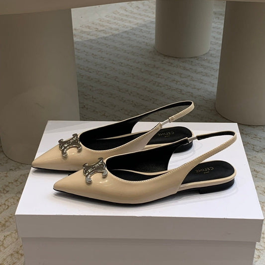 ALMA TRIOMPHE SLINGBACK IN LAMBSKIN BEIGE - 35
