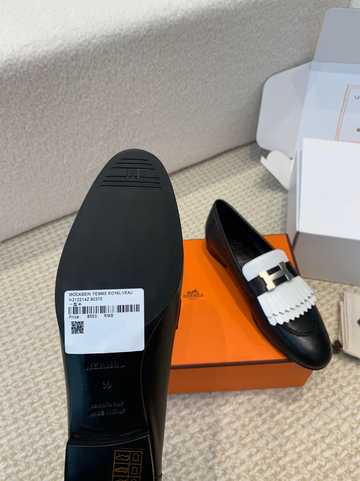 ROYAL LOAFER BLACK CALFSKIN - 35