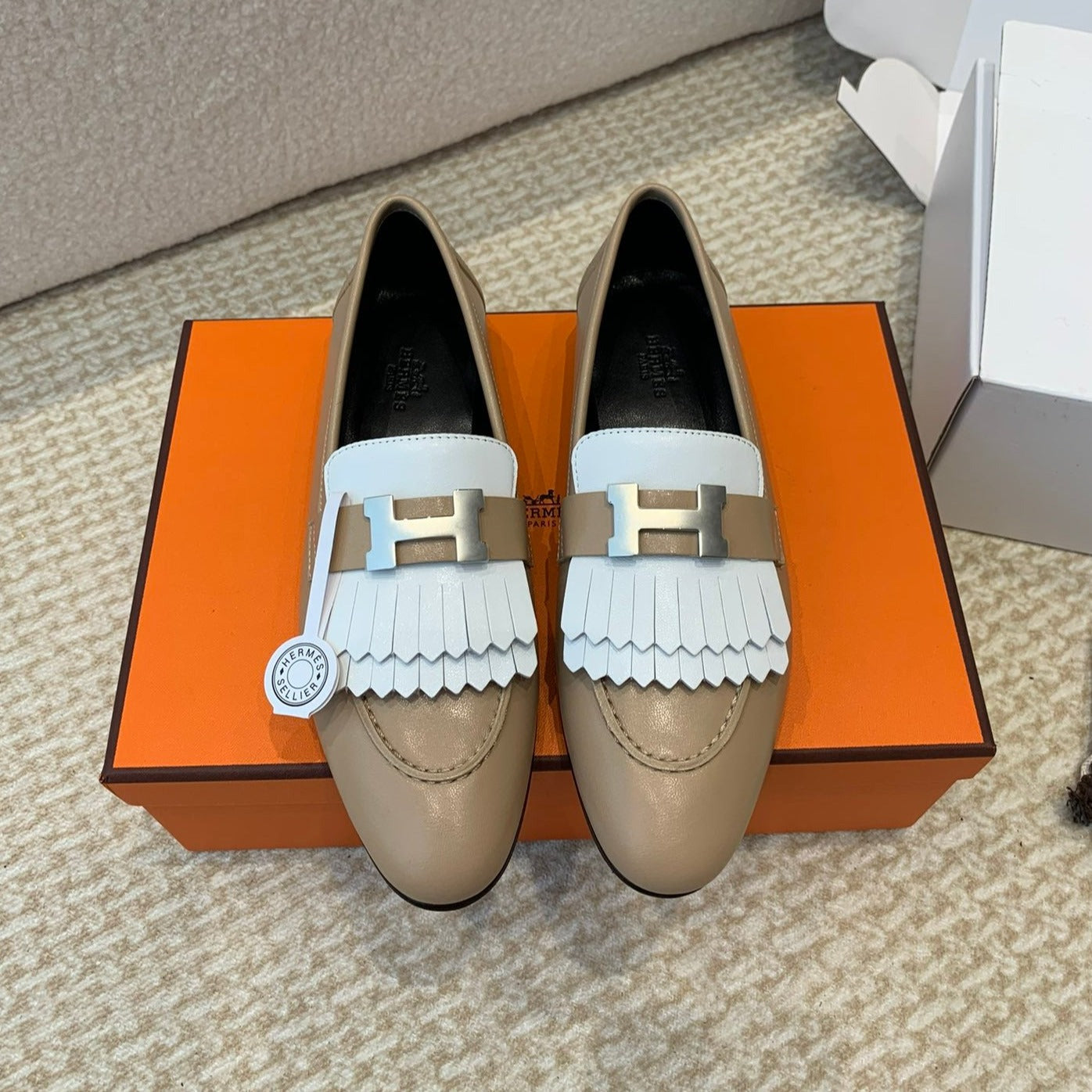 ROYAL LOAFER NUDE BROWN CALFSKIN - 35