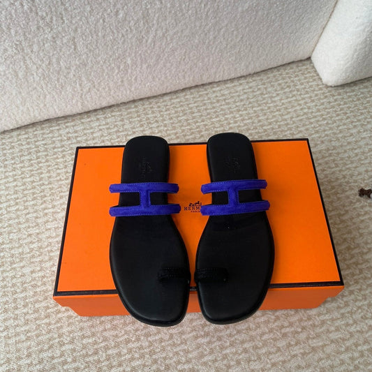 GEORGIA SANDALS BLACK MIX ADMIRAL CALFSKIN - 35