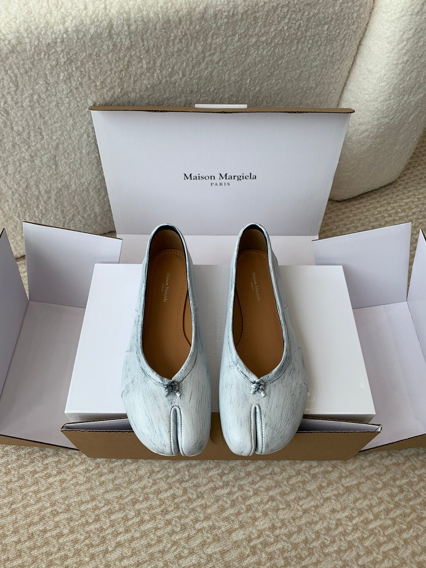 SL TABI BALLERINA FLAT PASTEL LAMBSKIN - 35