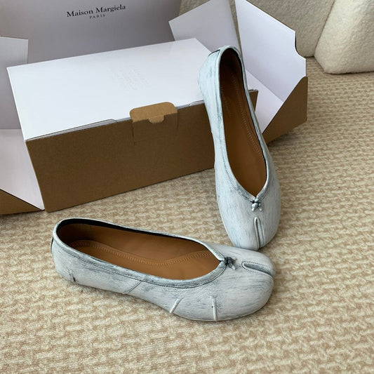 SL TABI BALLERINA FLAT PASTEL LAMBSKIN - 35