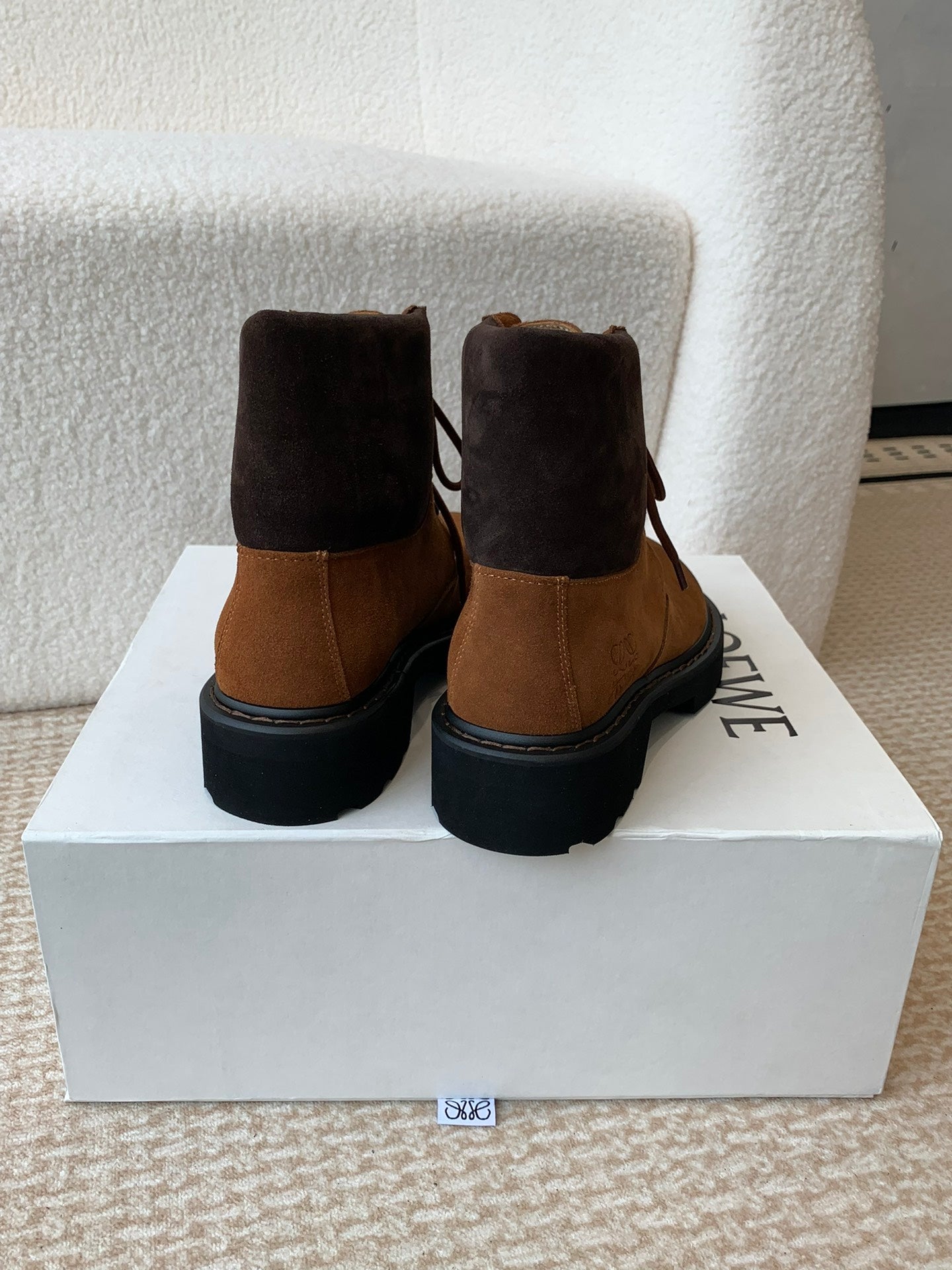LW SIERRA COMBAT BOOT CARAMEL SUEDE - 35