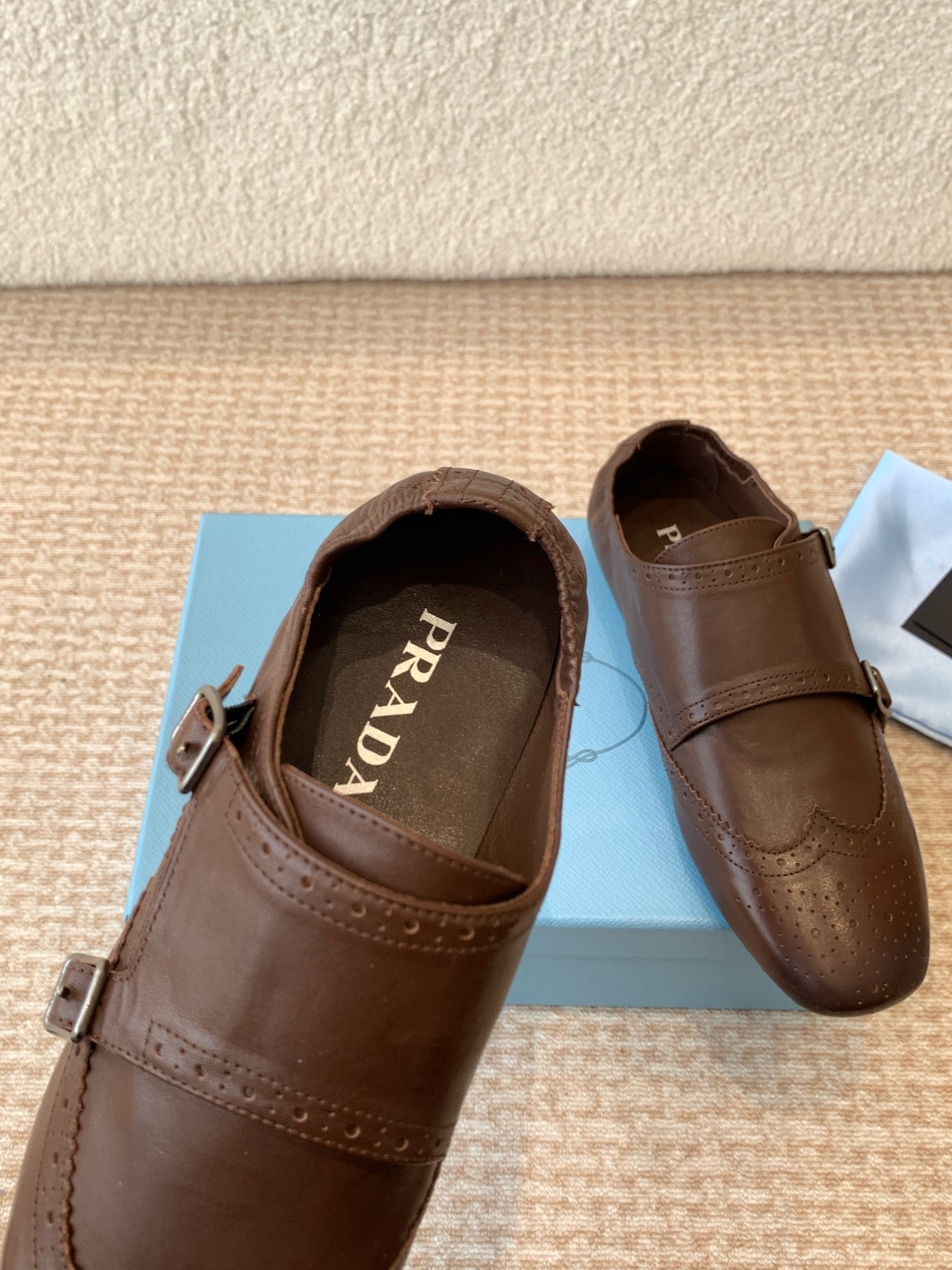 MONK STRAP IN DARK BROWN CALFSKIN - 35