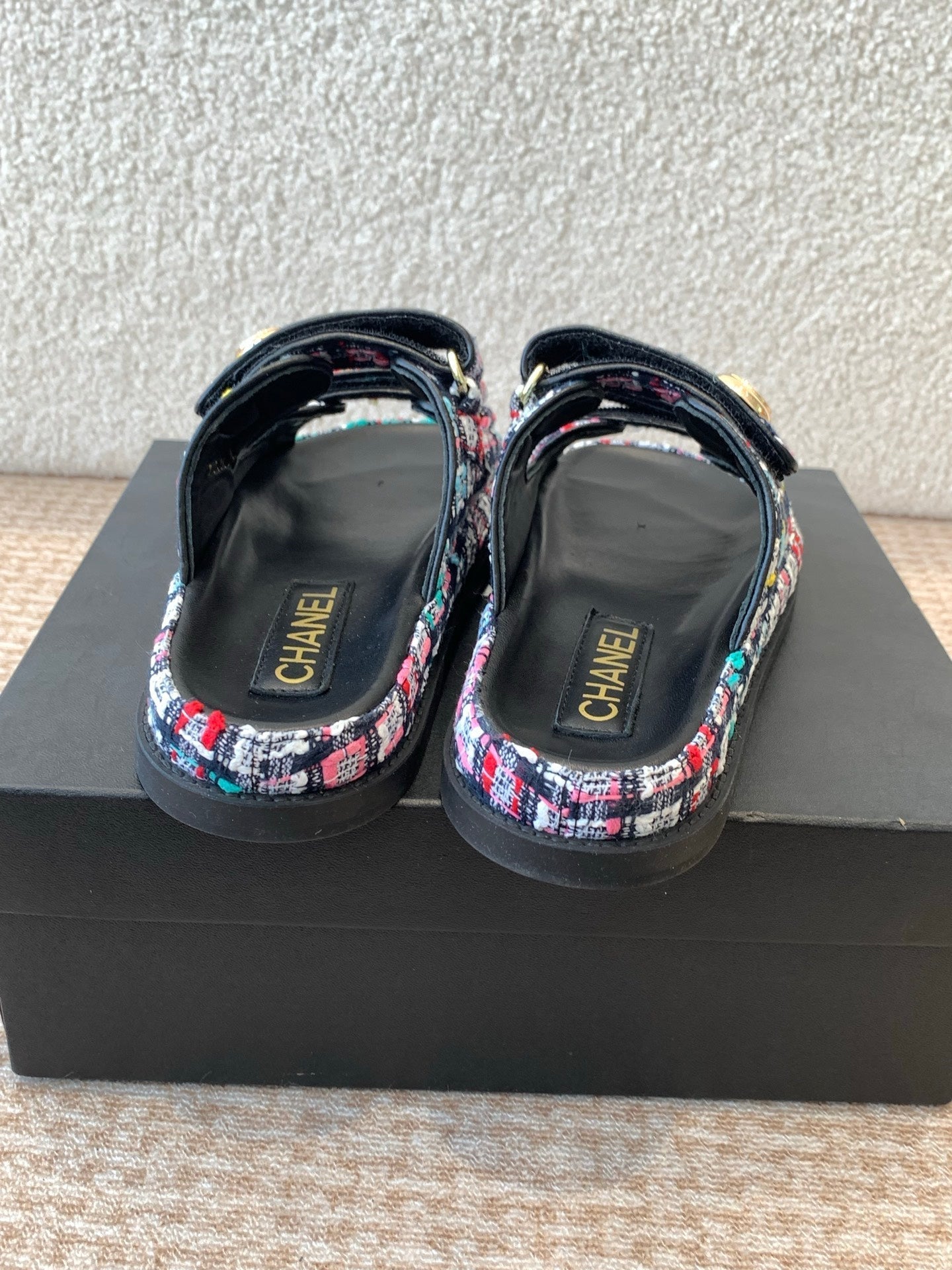 DAD SANDAL IN COLORFUL FABRIC WITH SEQUINS MULE - 35