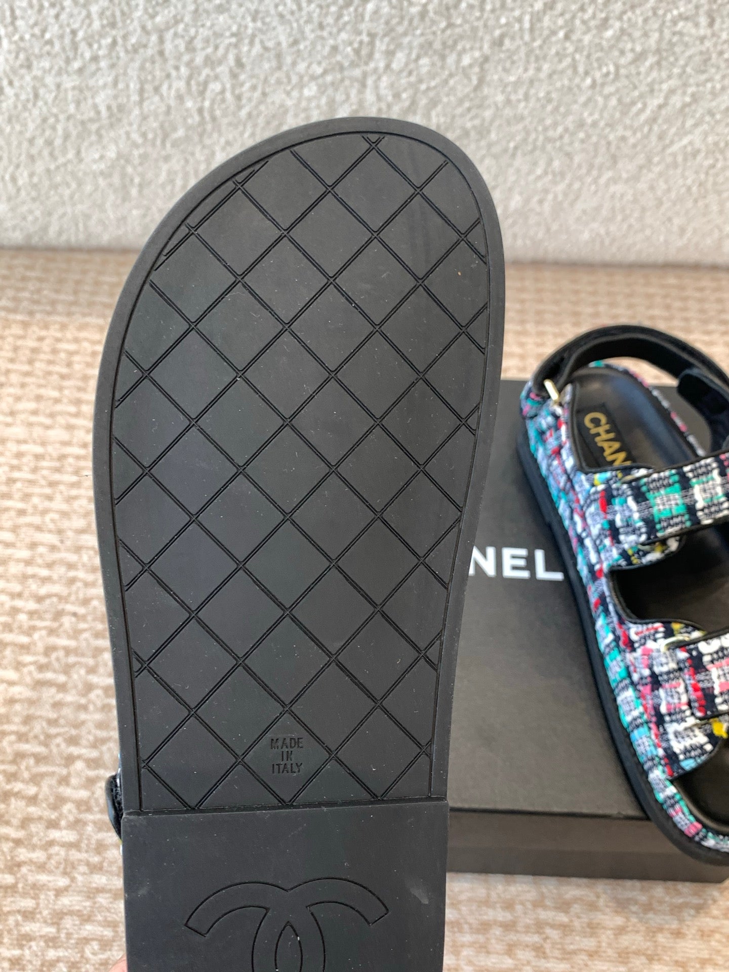 DAD SANDAL IN COLORFUL FABRIC - 35