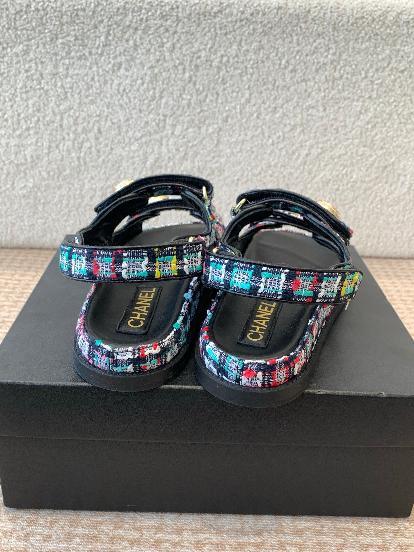 DAD SANDAL IN COLORFUL FABRIC - 35