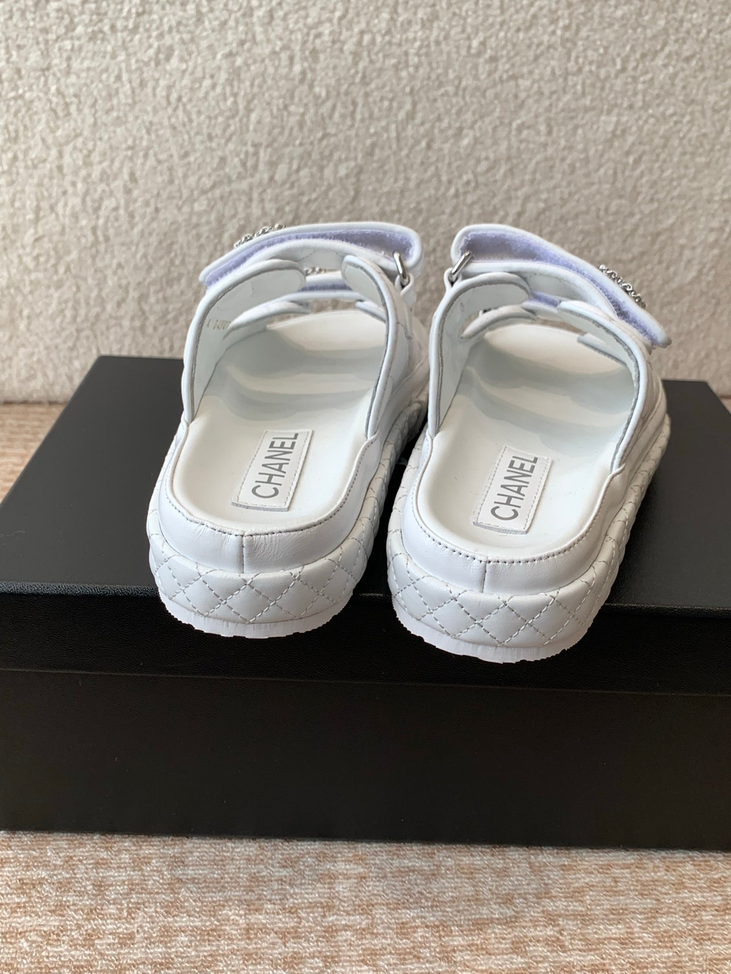 DAD SANDAL IN WHITE CALFSKIN MULE - 35